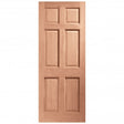 Cedar Door 6 Panel 32x80 - GRAHAMS HARDWARE