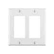 DECORA SWITCH COVER 2-GANG WHITE - GRAHAMS HARDWARE