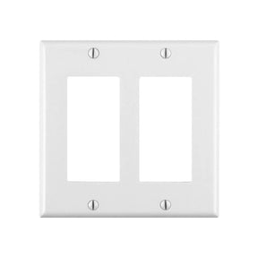 DECORA SWITCH COVER 2-GANG WHITE - GRAHAMS HARDWARE