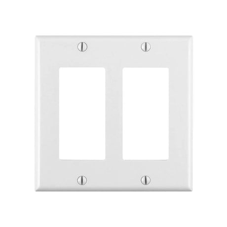DECORA SWITCH COVER 2-GANG WHITE - GRAHAMS HARDWARE