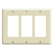 DECORA SWITCH COVER 3-GANG IVORY - GRAHAMS HARDWARE