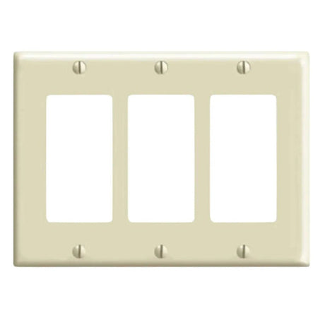 DECORA SWITCH COVER 3-GANG IVORY - GRAHAMS HARDWARE