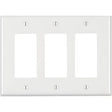 DECORA SWITCH COVER 3-GANG WHITE - GRAHAMS HARDWARE