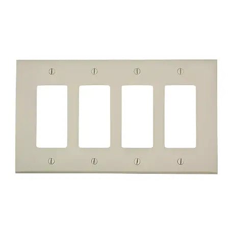 DECORA  SWITCH COVER 4-GANG IVORY - GRAHAMS HARDWARE