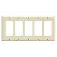 DECORA  SWITCH COVER 5-GANG WHITE IVORY - GRAHAMS HARDWARE