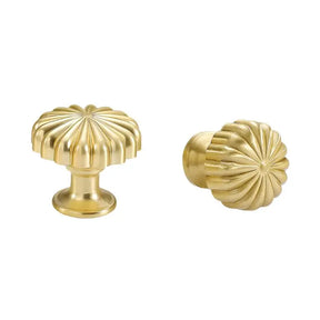 GOLD DRAW KNOB- WOOD ZW-3261BP GRAHAMS HARDWARE.
