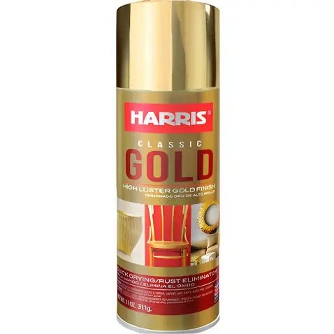 HARRIS SPRAY PAINT CLASSIC GOLD - GRAHAMS HARDWARE