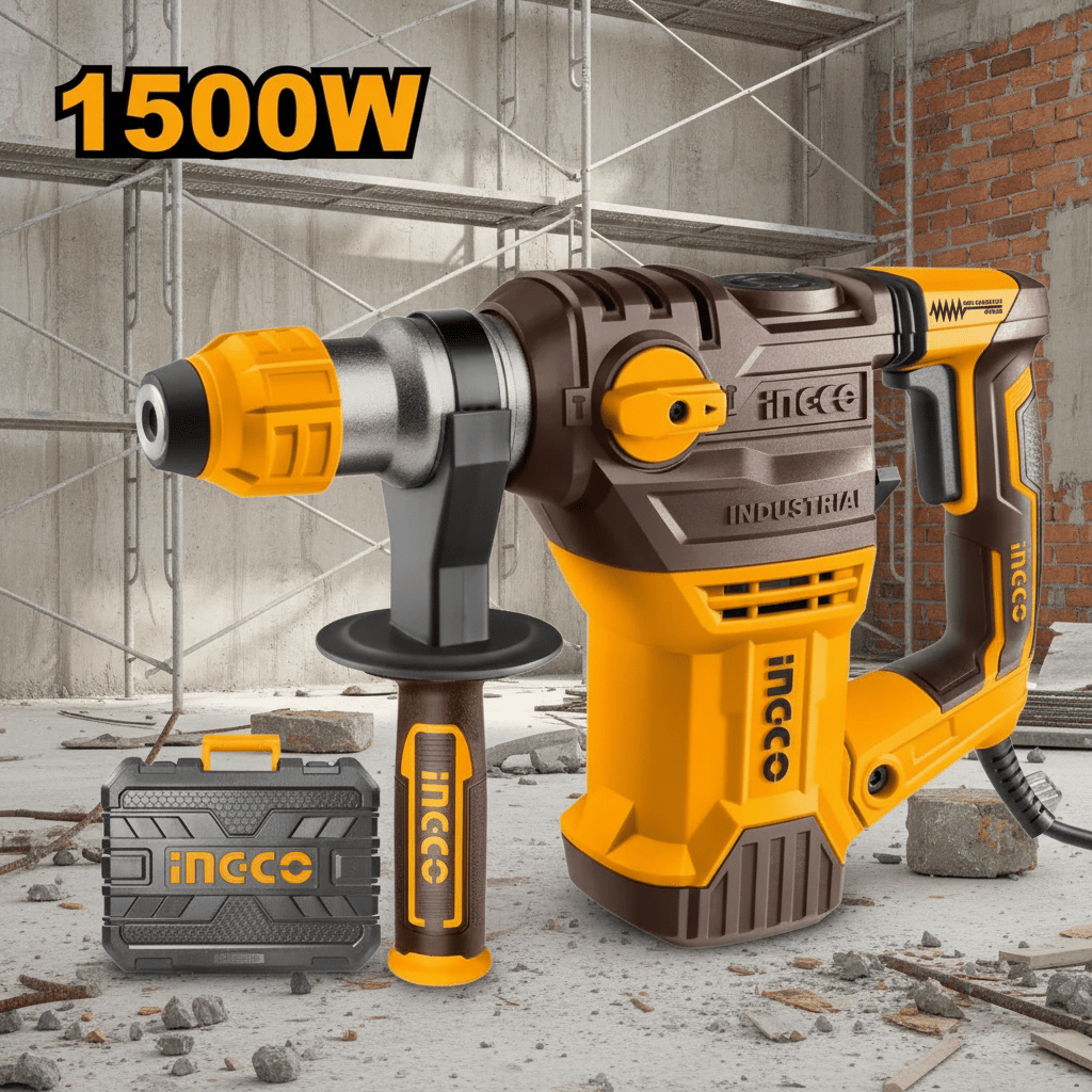 INGCO 1500W ROTARY HAMMER - GRAHAMS HARDWARE