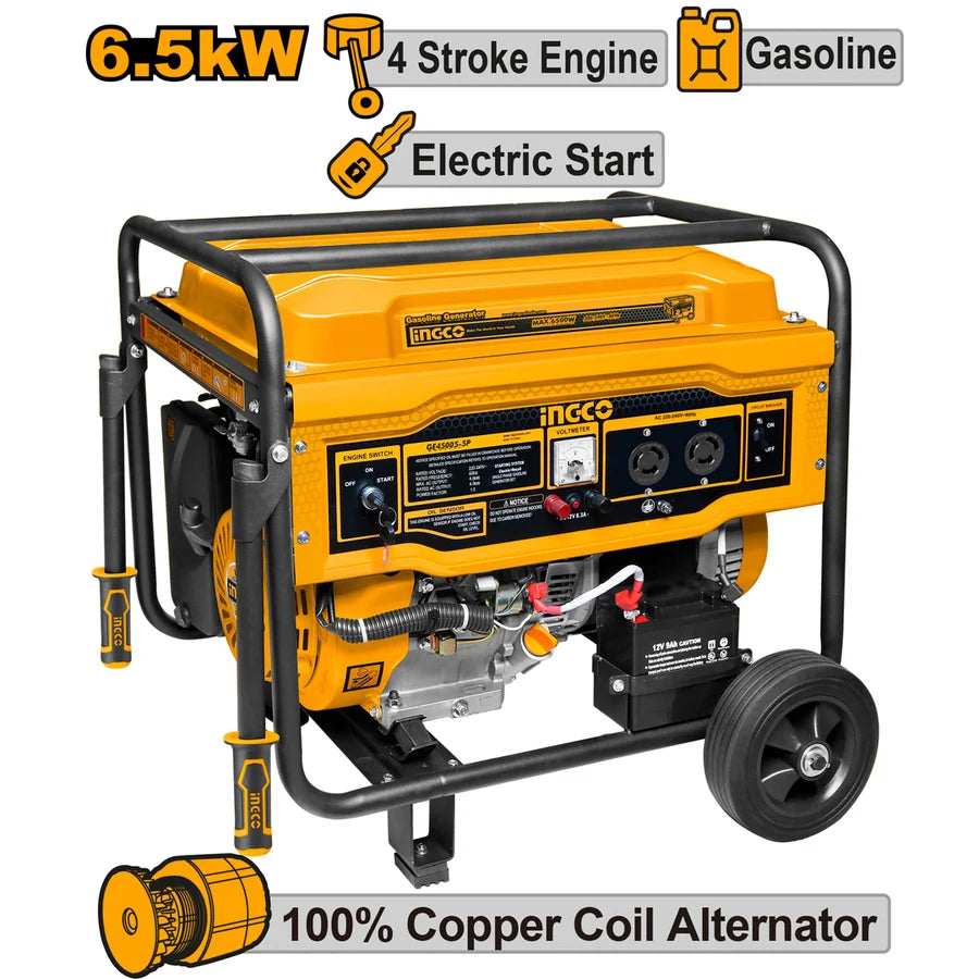 INGCO 6500W Gas Generator - GRAHAMS HARDWARE
