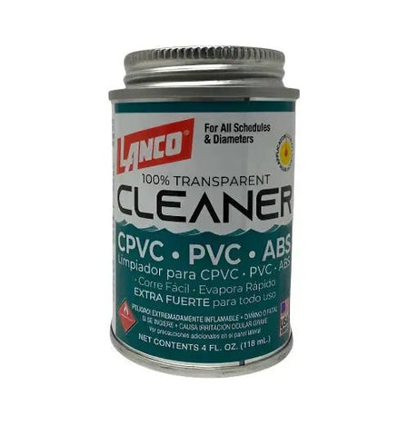 LANCO PVC CLEANER 4OZ - GRAHAMS HARDWARE