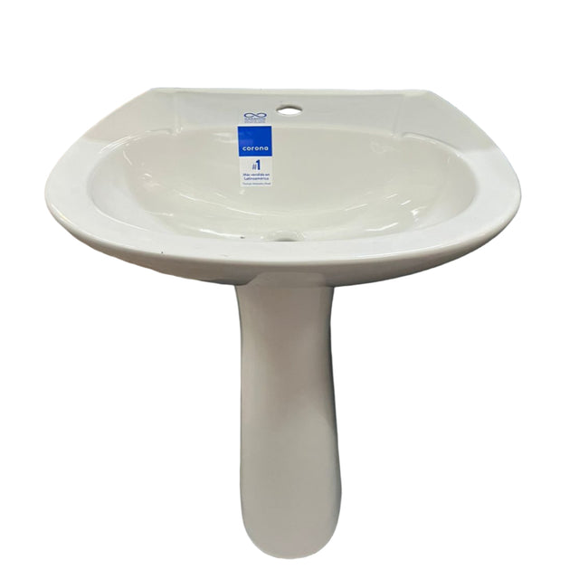 BASIN PEDESTAL MAXIMO WHITE.