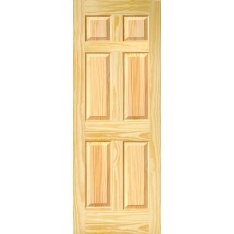 Pine Door 6 Panel 36x80 - GRAHAMS HARDWARE