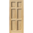 Pine Door 6 Panel 36x80 - GRAHAMS HARDWARE