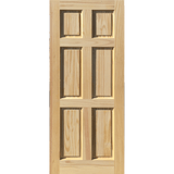 Pine Door 6 Panel 36x80 - GRAHAMS HARDWARE