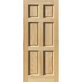 Pine Door 6 Panel 36x80 - GRAHAMS HARDWARE