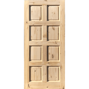 Pine Door 8 Panel 36x80 - GRAHAMS HARDWARE