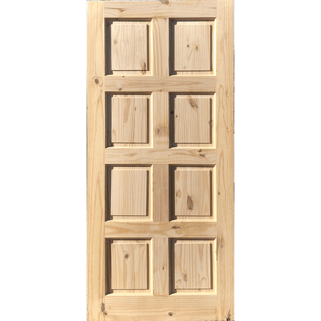Pine Door 8 Panel 36x80 - GRAHAMS HARDWARE