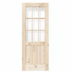 Pine Door Half French 32x80 - GRAHAMS HARDWARE