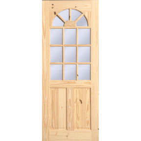 Pine Door Half French Cathedral Top 32x80 - GRAHAMS HARDWARE