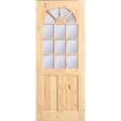 Pine Door Half French Cathedral Top 36x80 - GRAHAMS HARDWARE