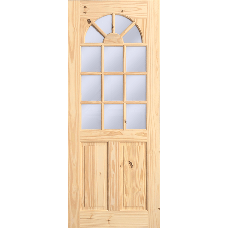 Pine Door Half French Cathedral Top 36x80 - GRAHAMS HARDWARE