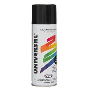 SPRAY PAINT BLACK UNIVERSAL GLOSS - GRAHAMS HARDWARE