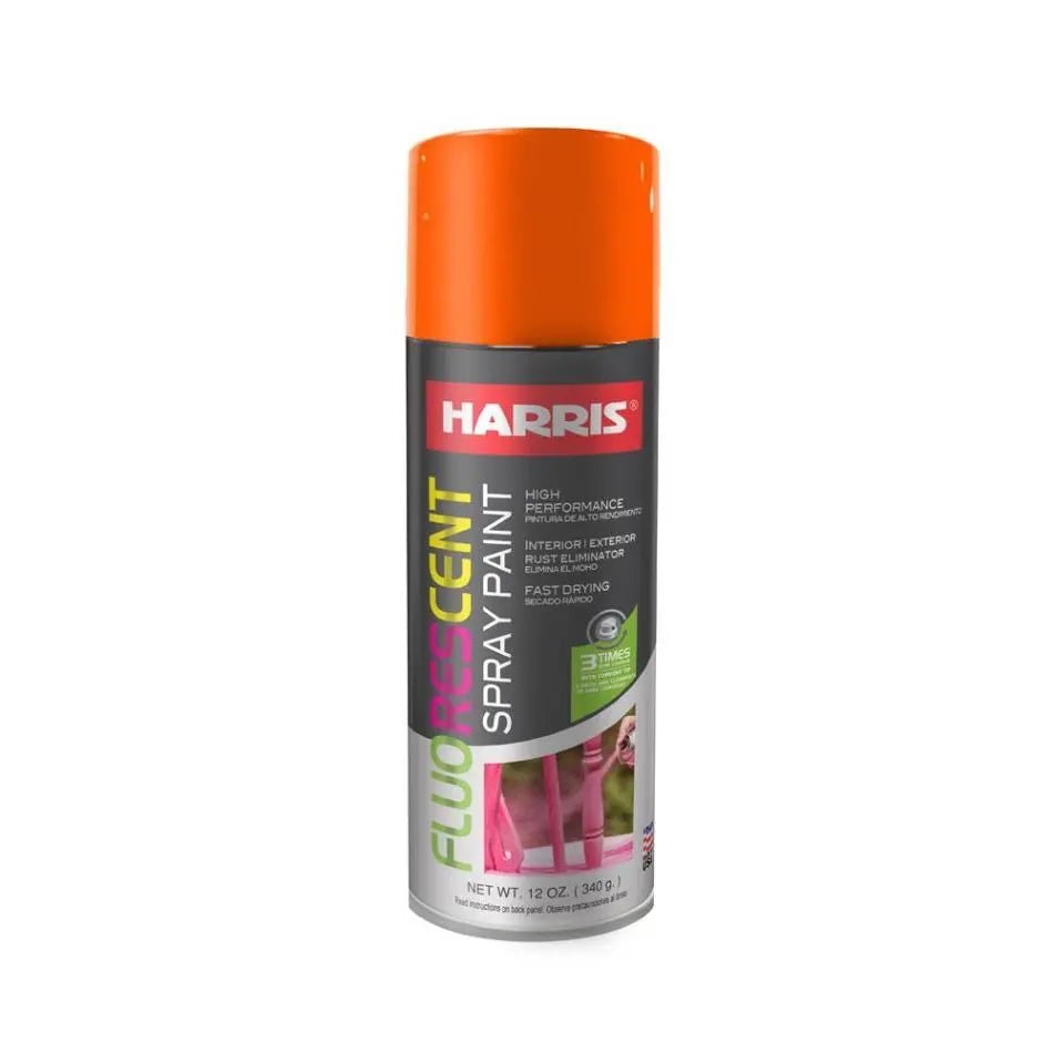 SPRAY PAINT HARRIS FLUORESCENT ORANGE - GRAHAMS HARDWARE