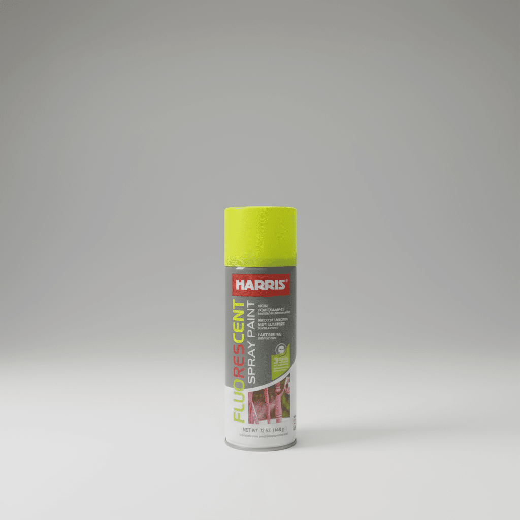 SPRAY PAINT HARRIS FLUORESCENT YELLOW - GRAHAMS HARDWARE