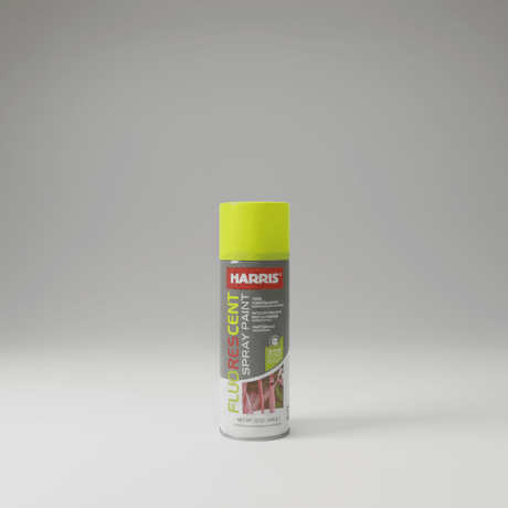 SPRAY PAINT HARRIS FLUORESCENT YELLOW - GRAHAMS HARDWARE