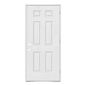 Steel Door White 6 Panel 30x80 - GRAHAMS HARDWARE
