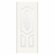 Steel Door White Oval 3 Panel 36x80 - GRAHAMS HARDWARE