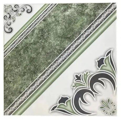 TILE PD35720 GEO GREEN 18X18" - GRAHAMS HARDWARE