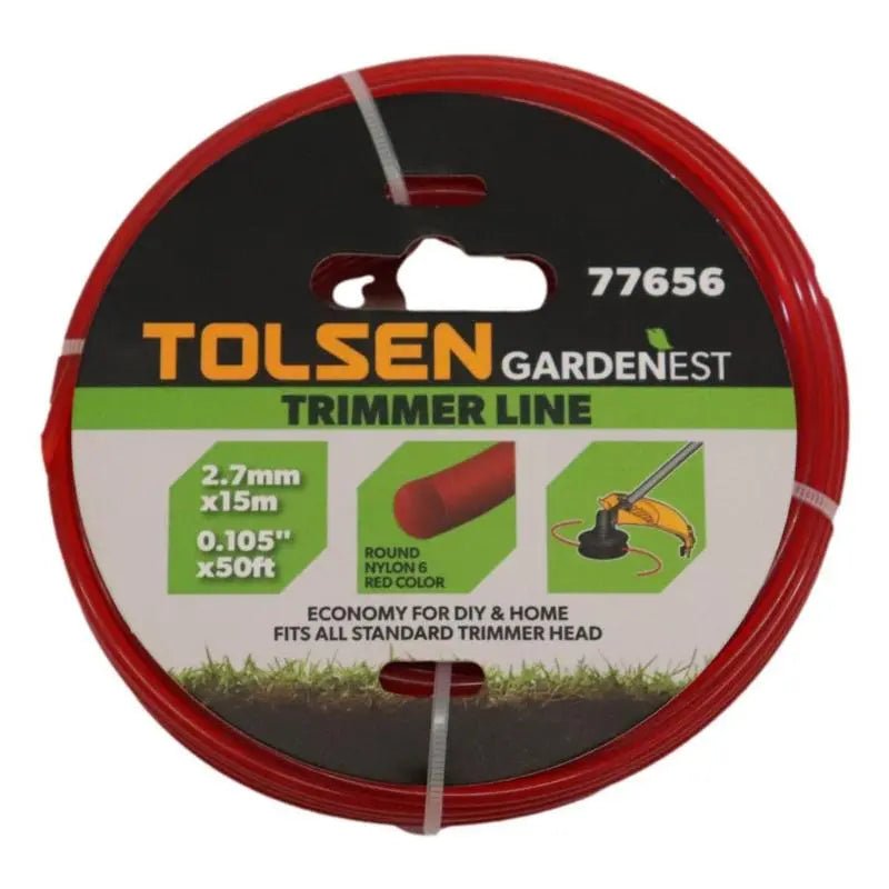 TRIMMER LINE 2.7MMX50FT TOLSEN - GRAHAMS HARDWARE