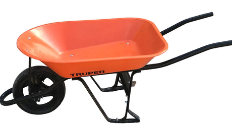 Truper 4.5 cu/ft Orange Wheelbarrow - GRAHAMS HARDWARE