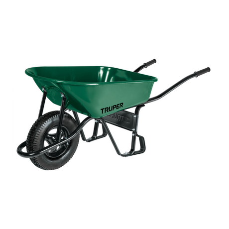 Truper 5.0 cu/ft Green Wheelbarrow - GRAHAMS HARDWARE