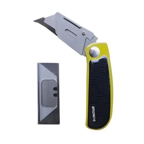 UTILITY KNIFE 5 BLADE WITH POUCH FOLDING BROWNS - GRAHAMS HARDWARE