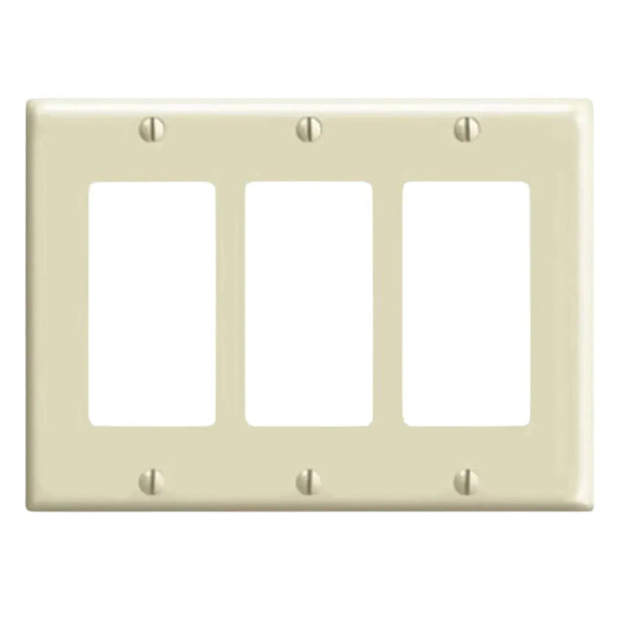 DECORA SWITCH COVER 3-GANG IVORY