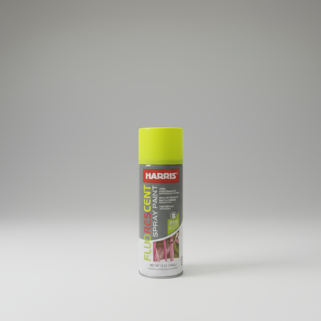 SPRAY PAINT HARRIS FLUORESCENT YELLOW.
