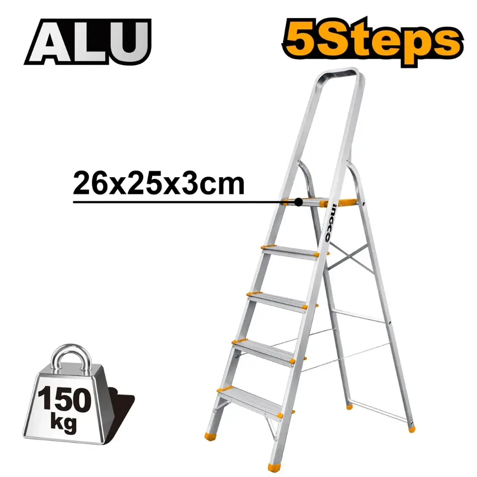 INGCO SINGLE 5 STEP LADDER