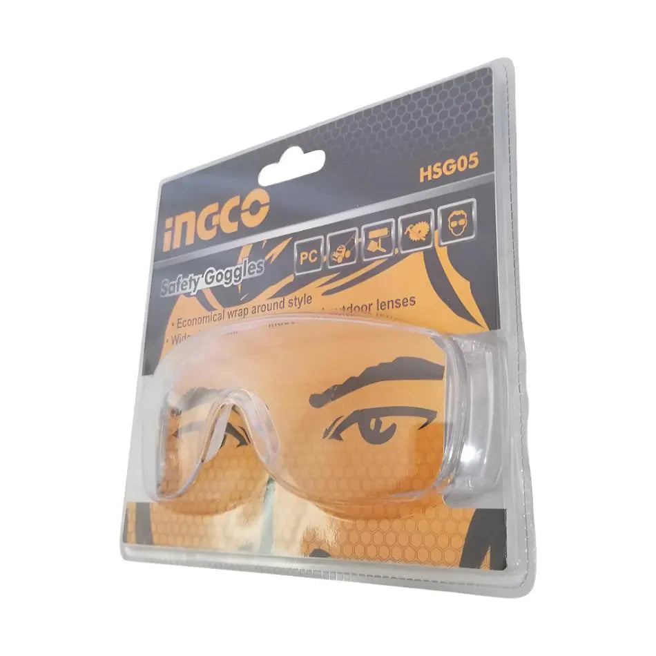 SAFETY GOGGLES CLEAR INGCO