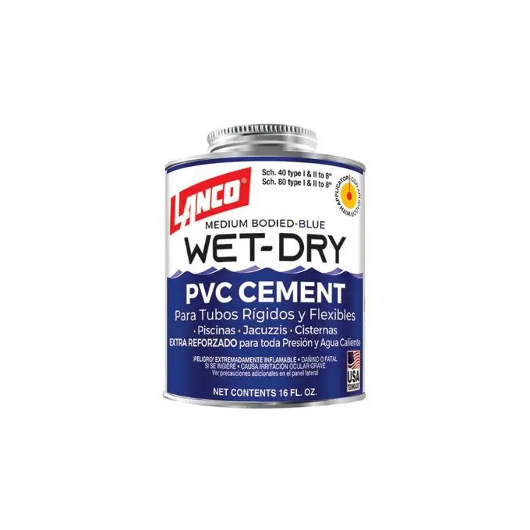 LANCO WET-DRY PVC CEMENT 16oz