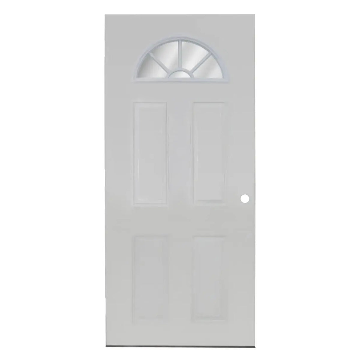 METAL DOOR CATHEDRAL WHITE 32x80