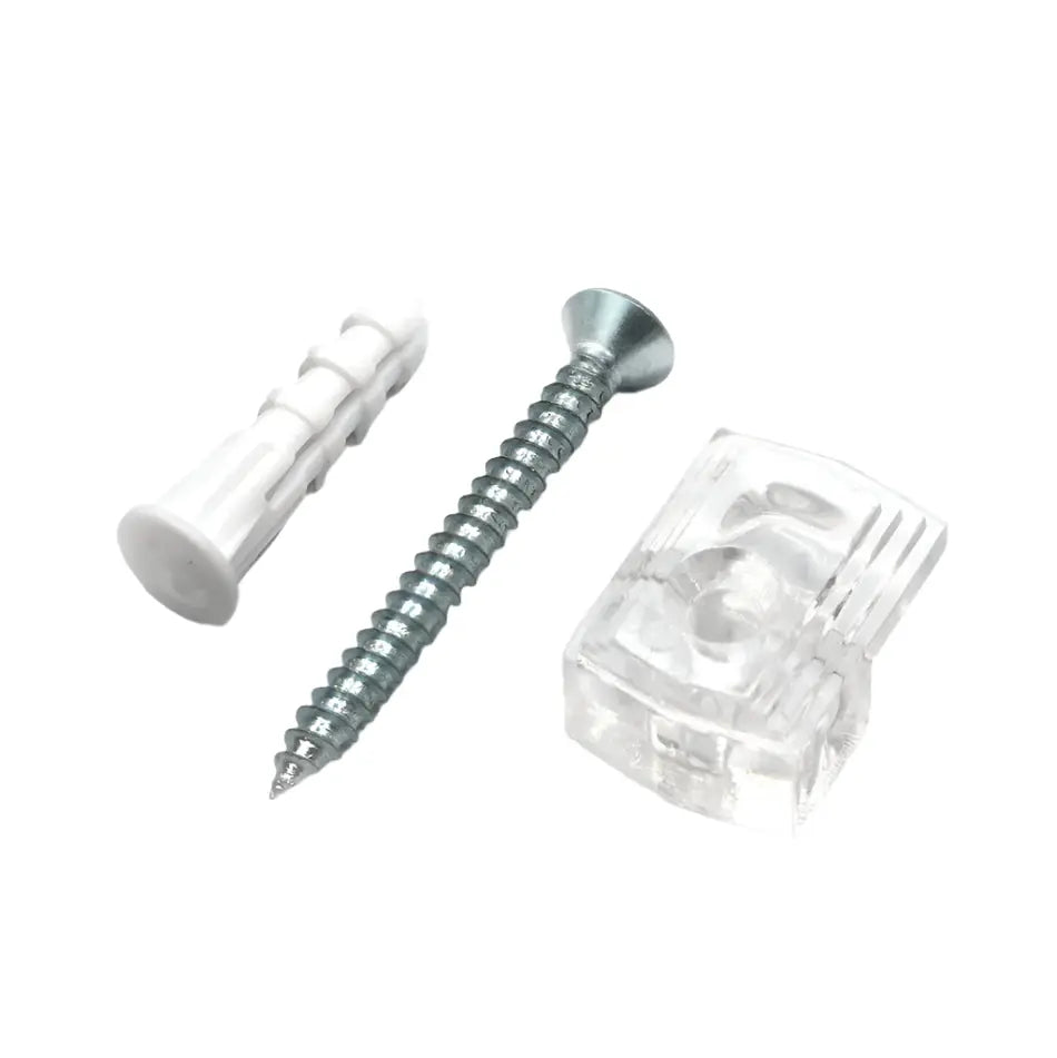 MIRROR CLIP&SCREW 1/4" 801096