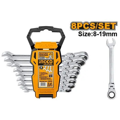 RATCHET SPANNER SET INGCO