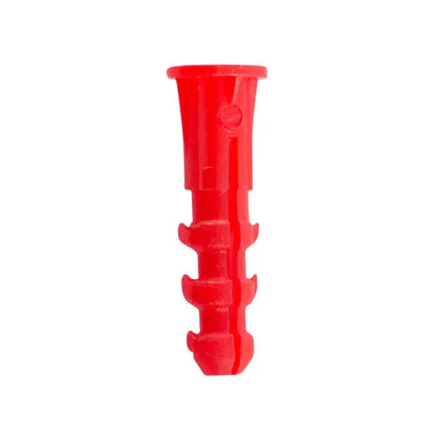 1/4" WALL PLUG PLASTIC ANCHOR RED