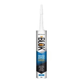 BLOK UNIVERSAL ACRYLIC CAULK WHITE - GRAHAMS HARDWARE