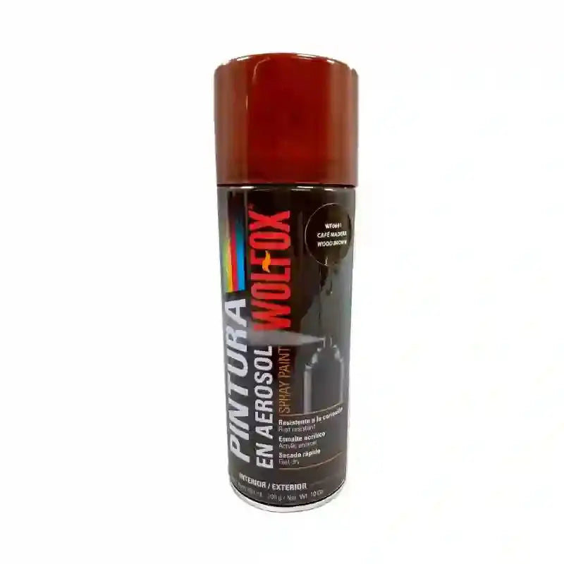 SPRAY PAINT BROWN WOOD